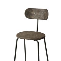 Earth Bar Stool With Backrest 74 cm Coffee Dark