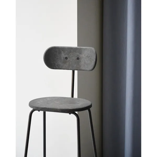 Earth Bar Stool With Backrest 74 cm Coffee Dark