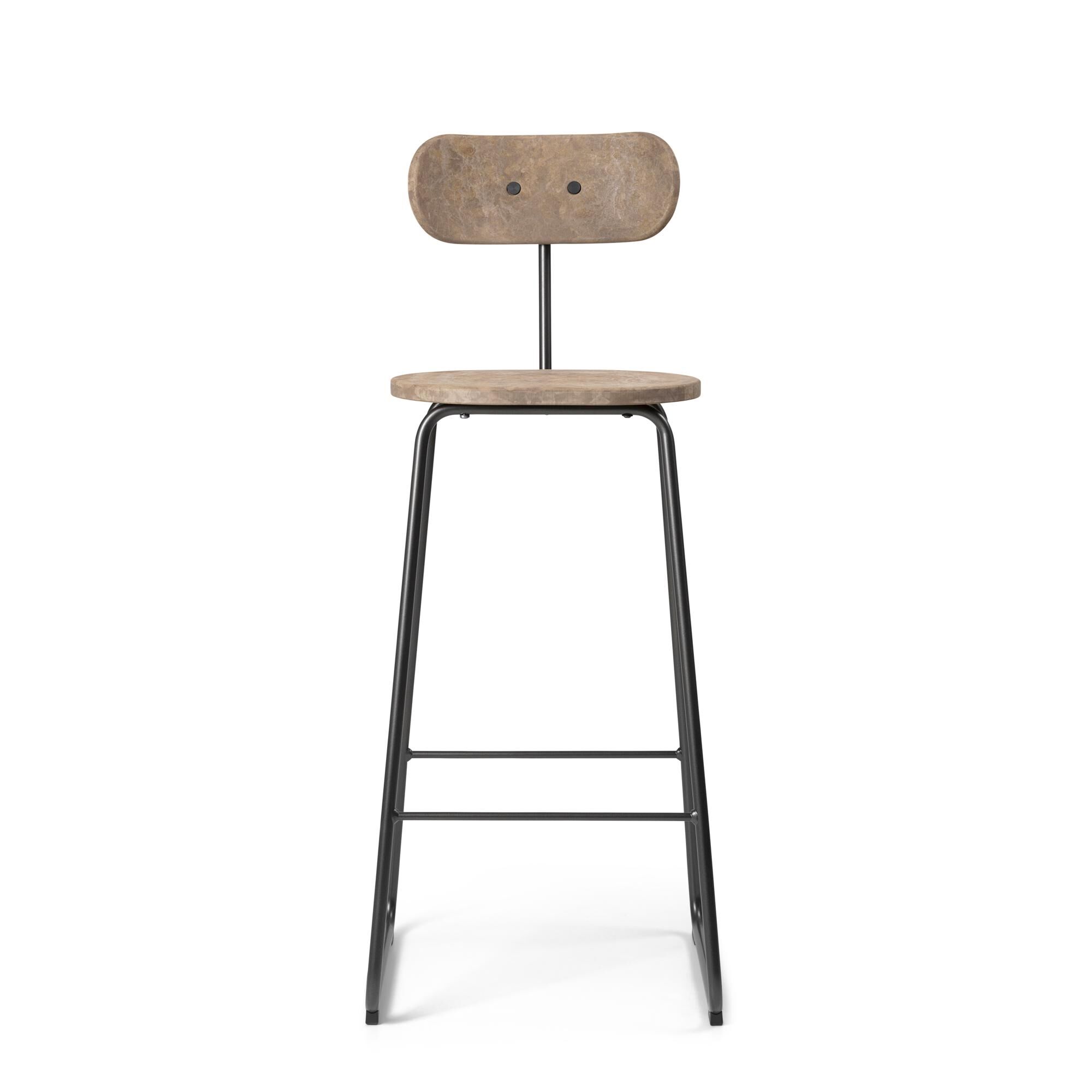 Earth Barstol Med Ryglæn 74 cm Coffee Light