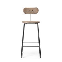 Earth Bar Stool With Backrest 74 cm Coffee Light