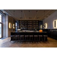 High Stool Bar Stool Dark Stained Beech 74cm