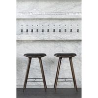 High Stool Bar Stool Dark Stained Beech 74cm