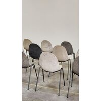 Sedia da Pranzo Eternity M. Braccioli e Rivestimento 218 Beige