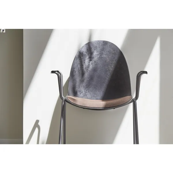 Eternity Dining Chair M. Armrest & Upholstered Seat 378 Rust