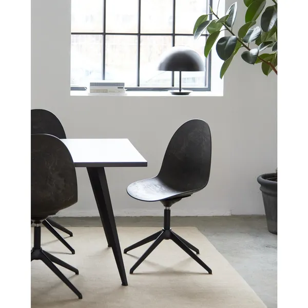 Eternity Swivel Dining Chair Coffee/ Aluminum Base