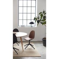 Eternity Swivel Dining Chair Black Base & Upholstered 378 Rust