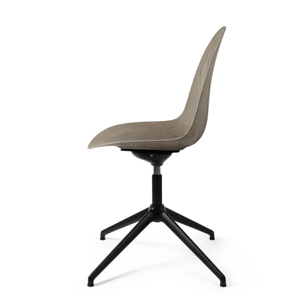 Eternity Swivel Dining Chair Coffee Waste Light/ Black