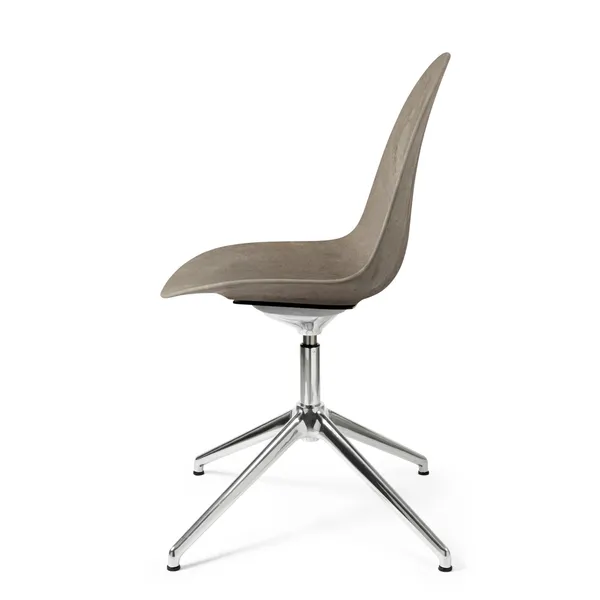 Eternity Swivel Dining Chair Coffee Waste Light/Steel