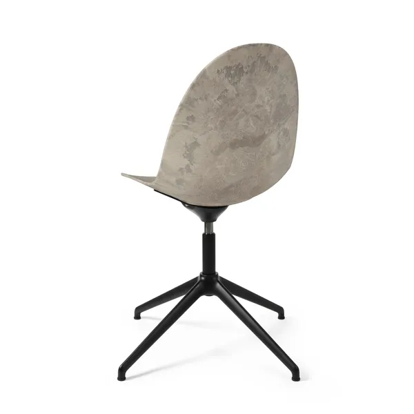 Eternity Swivel Dining Chair Wood Waste Grey/ Black