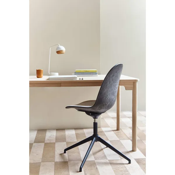 Eternity Swivel Dining Chair Wood Waste Grey/ Black