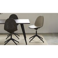 Eternity Swivel Dining Chair Wood Waste Grey/ Black