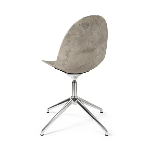 Eternity Swivel Dining Chair Wood Waste Grey/Steel