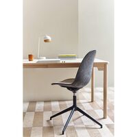 Eternity Swivel Dining Chair Wood Waste Grey/Steel