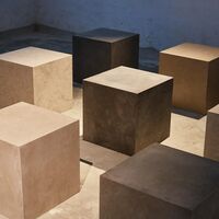 Cube Side Table Coffee/ Black