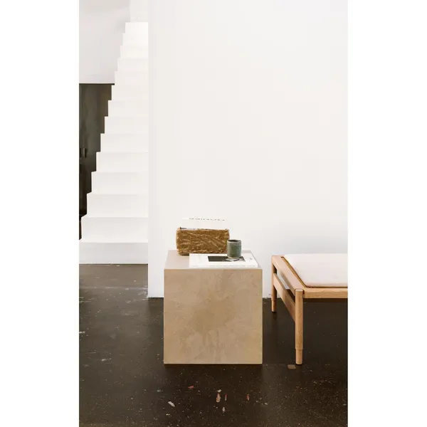 Cube Side Table Coffee/ Black