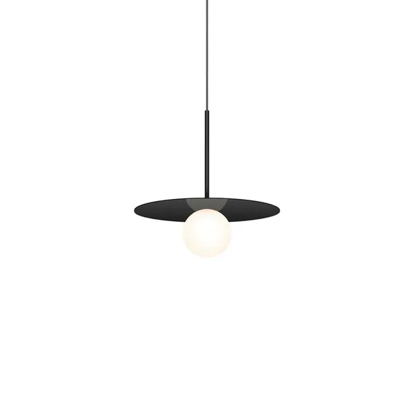 Bola Disc 12 Pendant Matt Black
