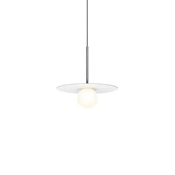 Bola Disc 12 Pendant White