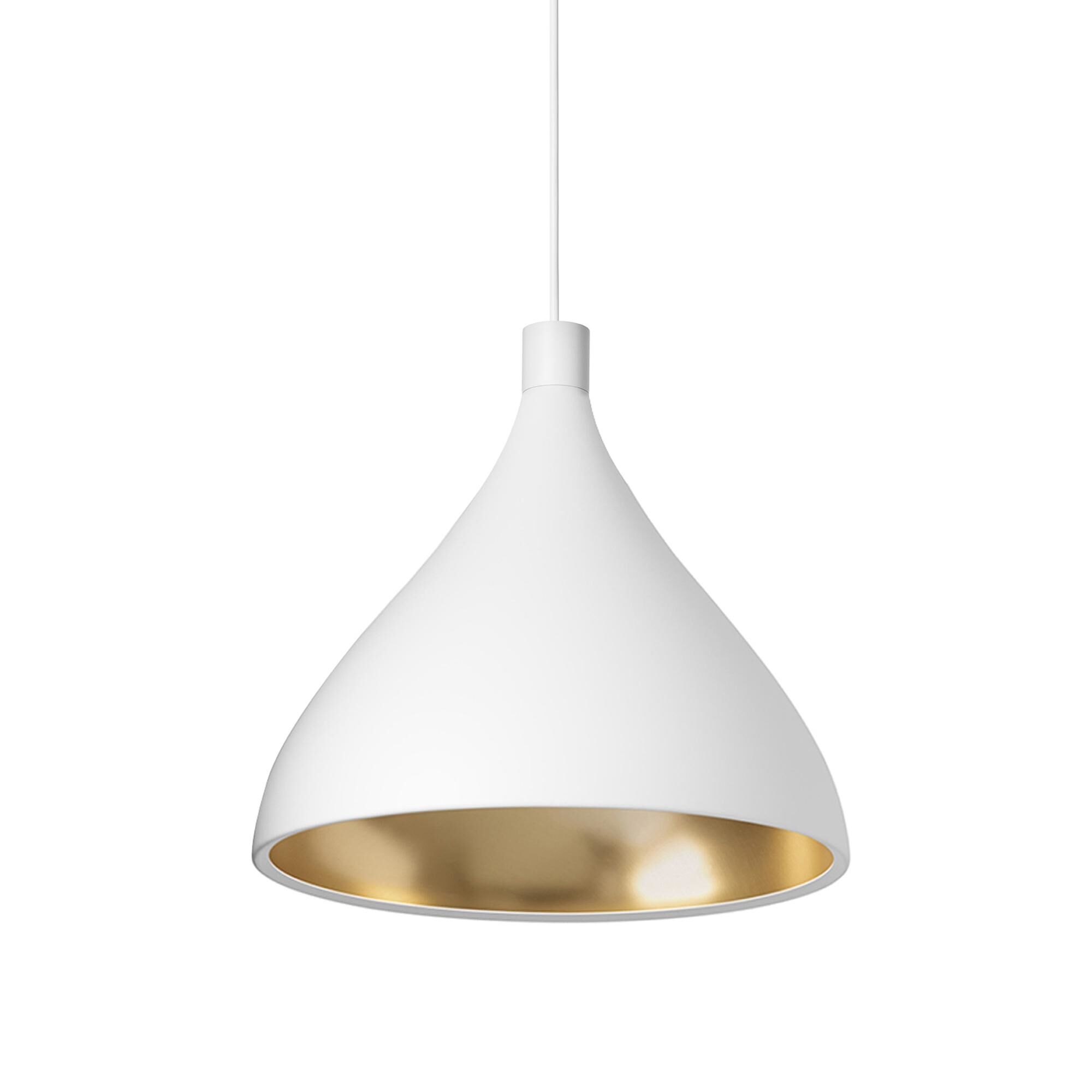 Swell Single XL Taklampa Medium Vit/ M&auml;ssing