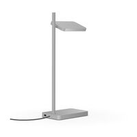 Talia Table Lamp Gray with Wireless Charger