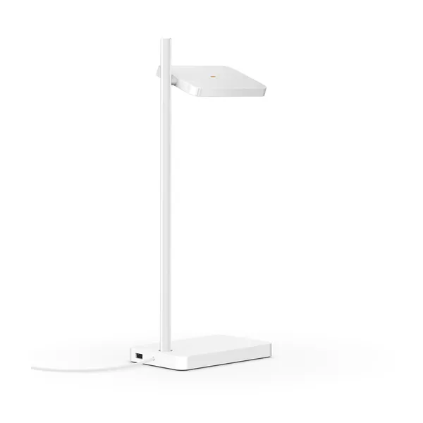 Talia Table Lamp White with Wireless Charger