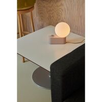 Alumina Tischlampe Rosa mit Kugel IV