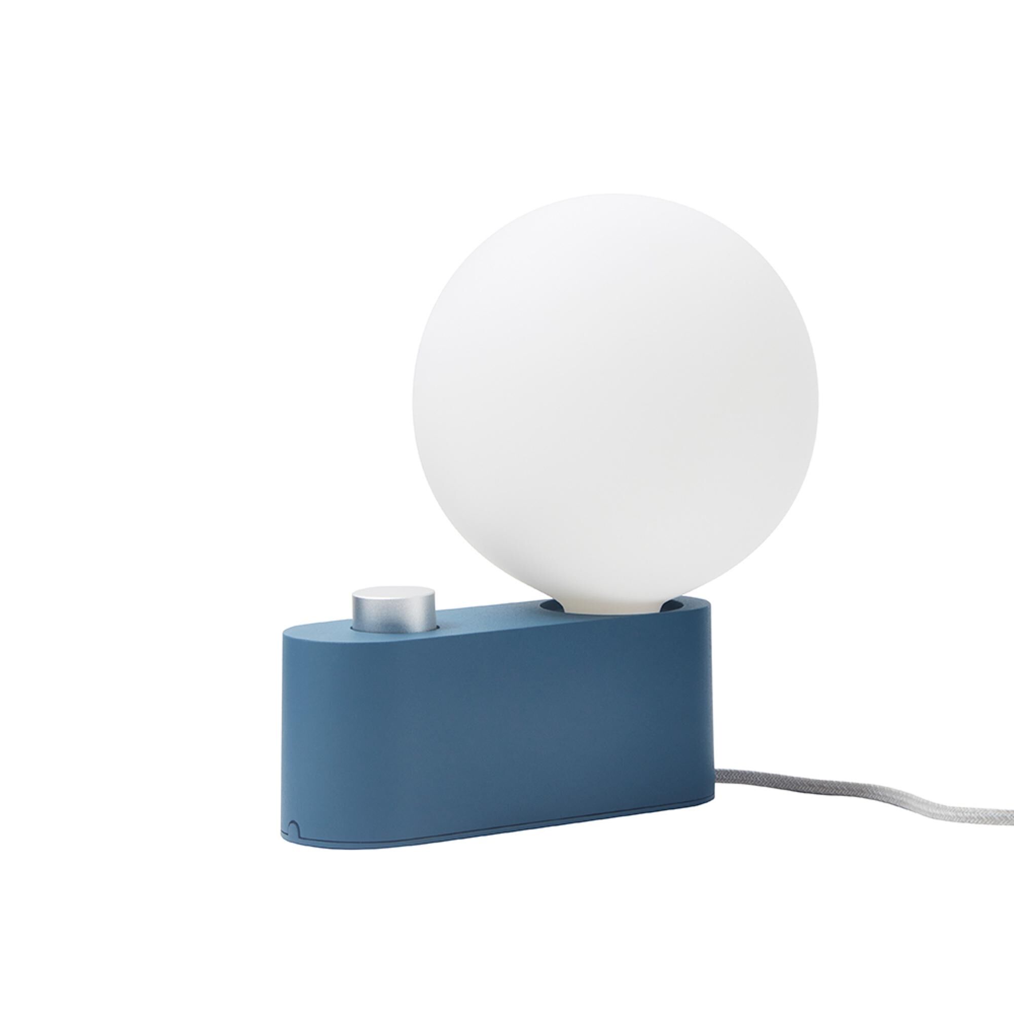 Lampe à Poser Alumina Bleu avec Sphère IV