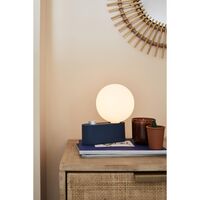 Lampe à Poser Alumina Bleu avec Sphère IV