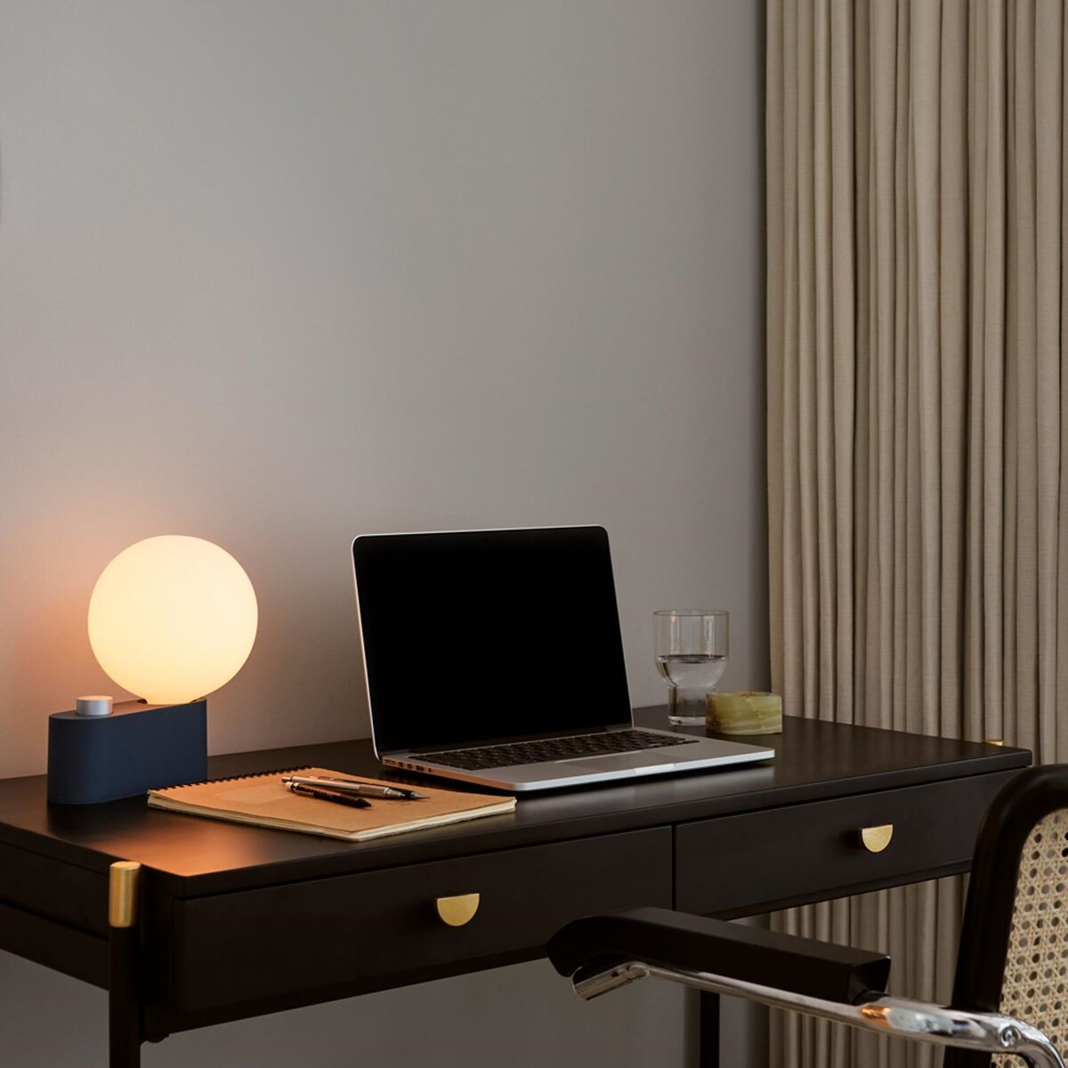 Lampe à Poser Alumina Bleu avec Sphère IV