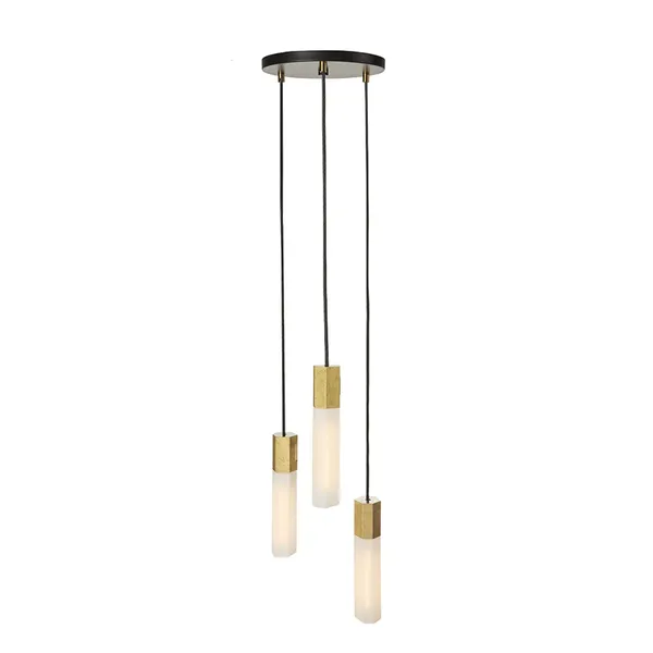Basalt Triple Pendel Messing