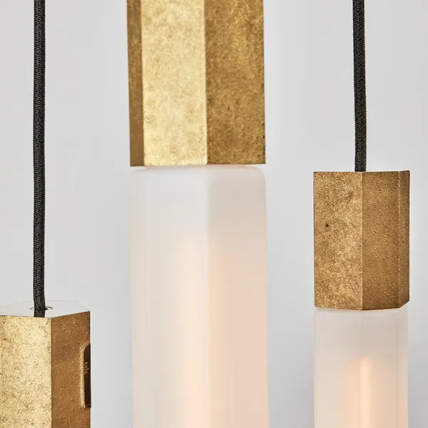 Basalt Triple Pendel Messing