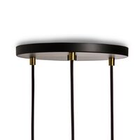 Drievoudige Hanglamp Messing