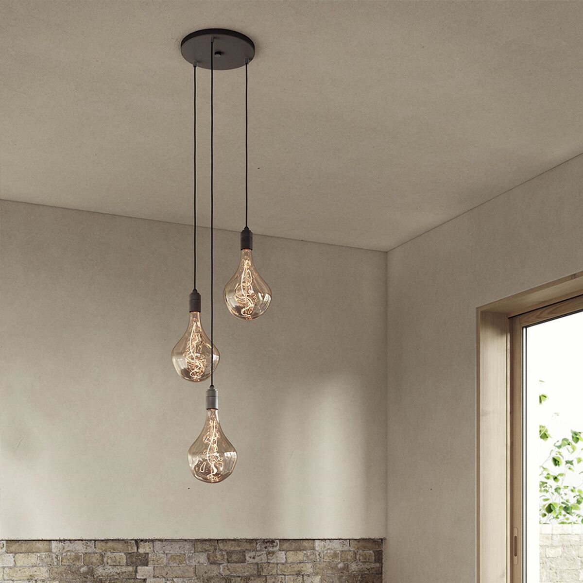 Triple Pendant Graphite