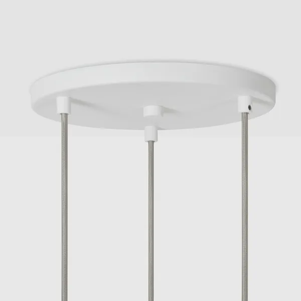 Alumina Triple Pendant Chalk