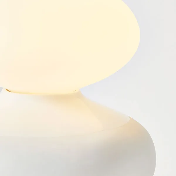 Reflection Oval Table Lamp White