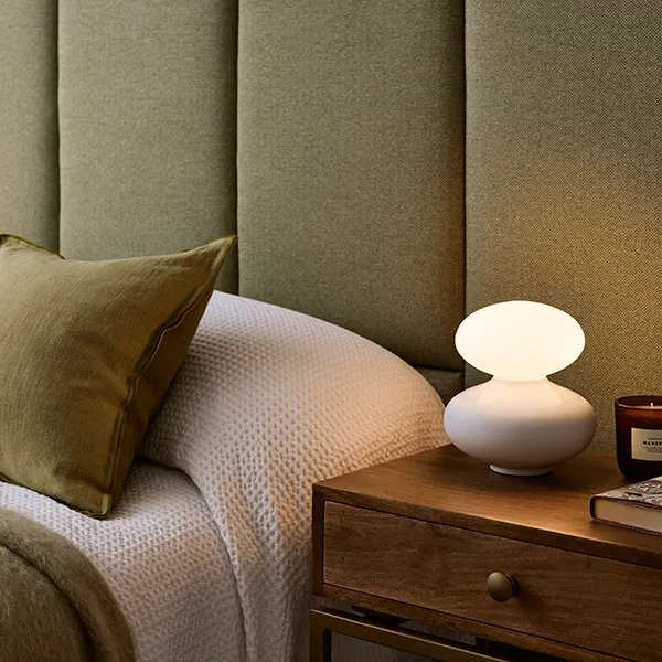 Reflection Oval Table Lamp White
