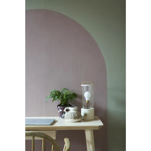 The Muse Portable Lamp Candlenut White