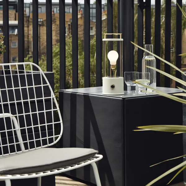 The Muse Portable Lamp Candlenut White