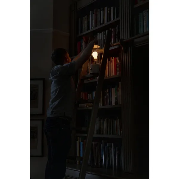 The Muse Portable Lamp Candlenut White