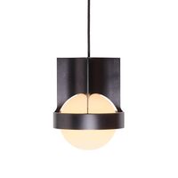 Loop Single Pendelleuchte Groß Dunkelgrau mit Kugel IV