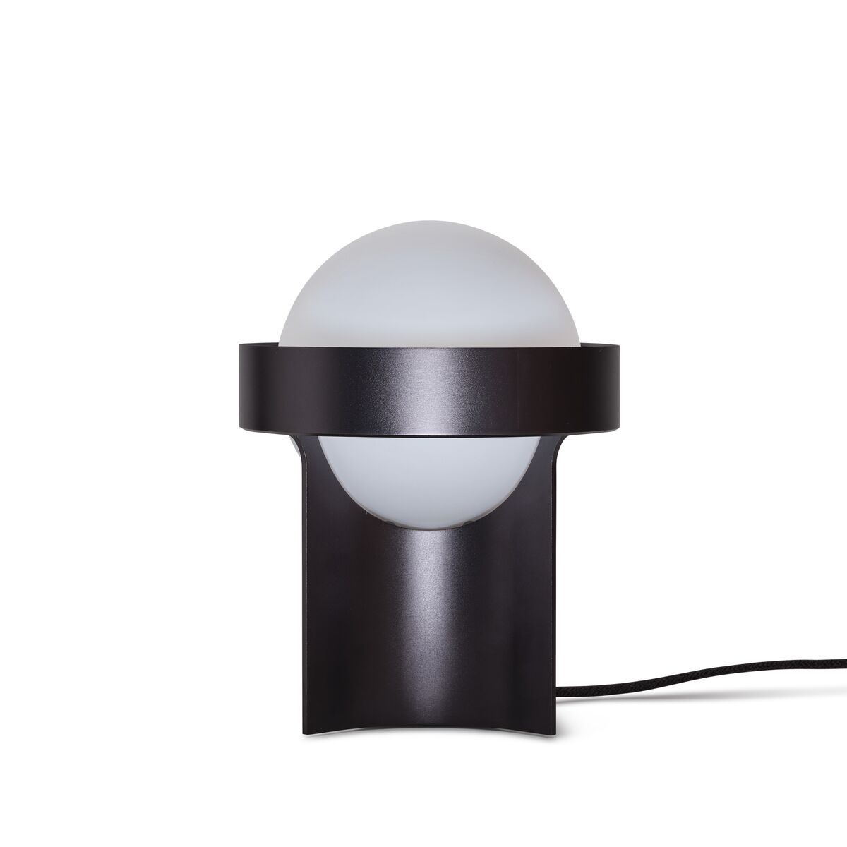 Loop Tischlampe Groß Dunkelgrau mit Kugel IV