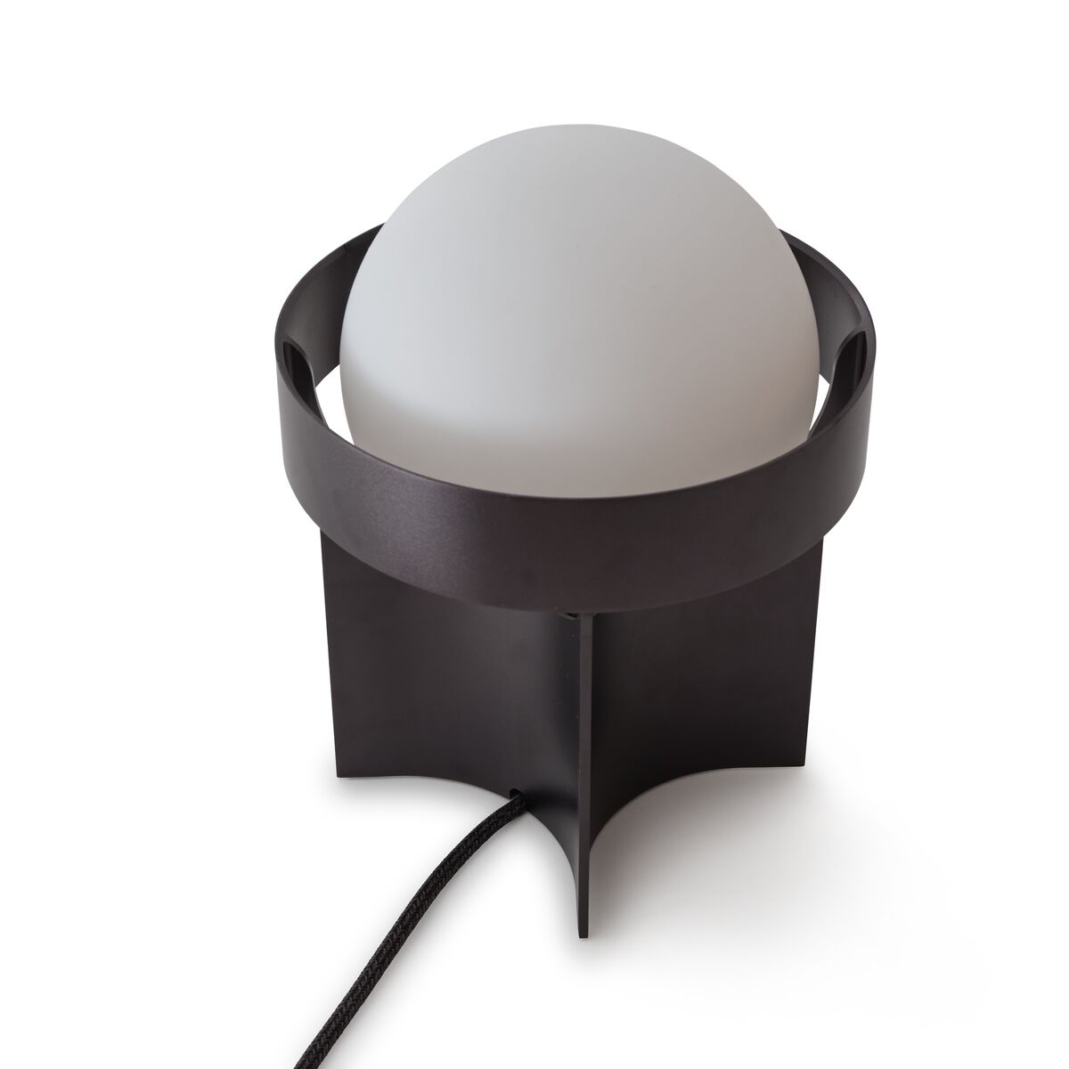 Loop Tischlampe Groß Dunkelgrau mit Kugel IV