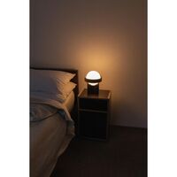Loop Tischlampe Groß Dunkelgrau mit Kugel IV