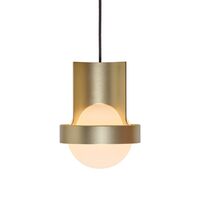 Loop Single Pendel Stor Guld med Sphere IV