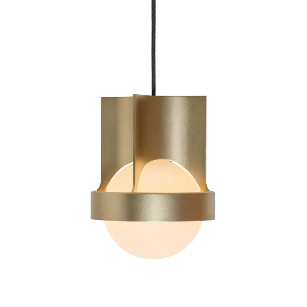 Loop Single Pendel Stor Guld med Sphere IV