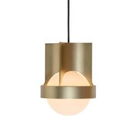 Loop Single Pendel Stor Guld med Sphere IV