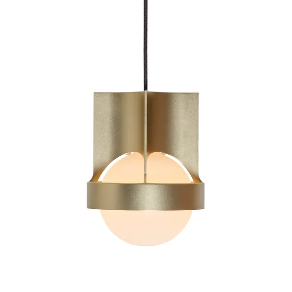 Loop Single Pendel Stor Guld med Sphere IV