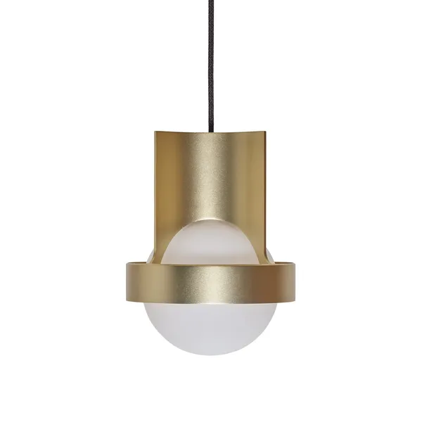 Loop Single Pendel Stor Guld med Sphere IV