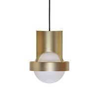 Loop Single Pendel Stor Guld med Sphere IV