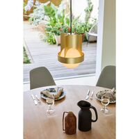 Loop Single Pendel Stor Guld med Sphere IV