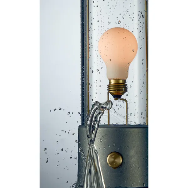 The Muse Portable Lamp Raw Aluminum
